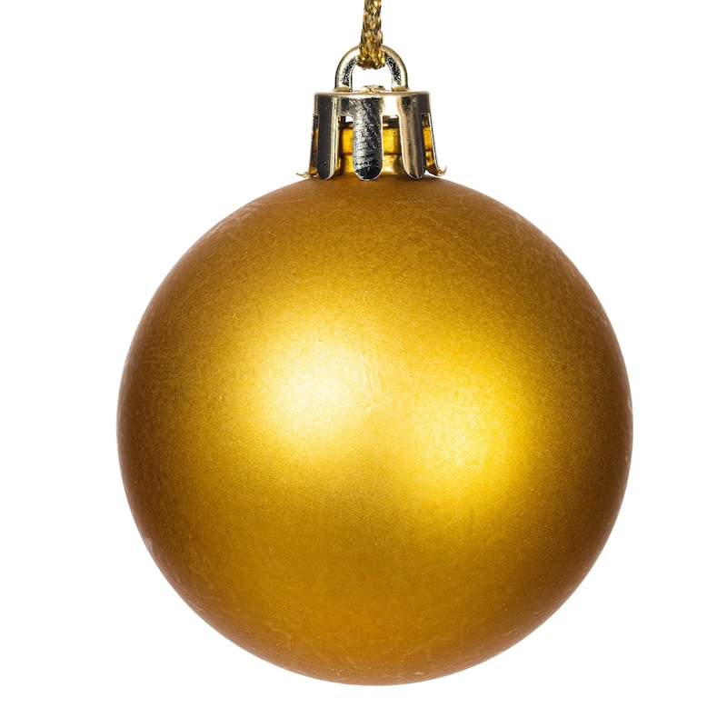 Gold Shiny/Matte 1.5-2-inch Ball Ornaments (Pack of 50)