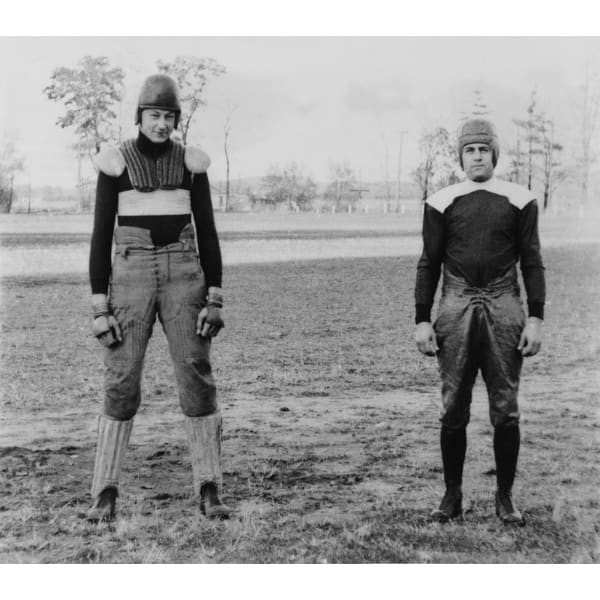 Shop Notre Dame University Football Players Wearing Old And New