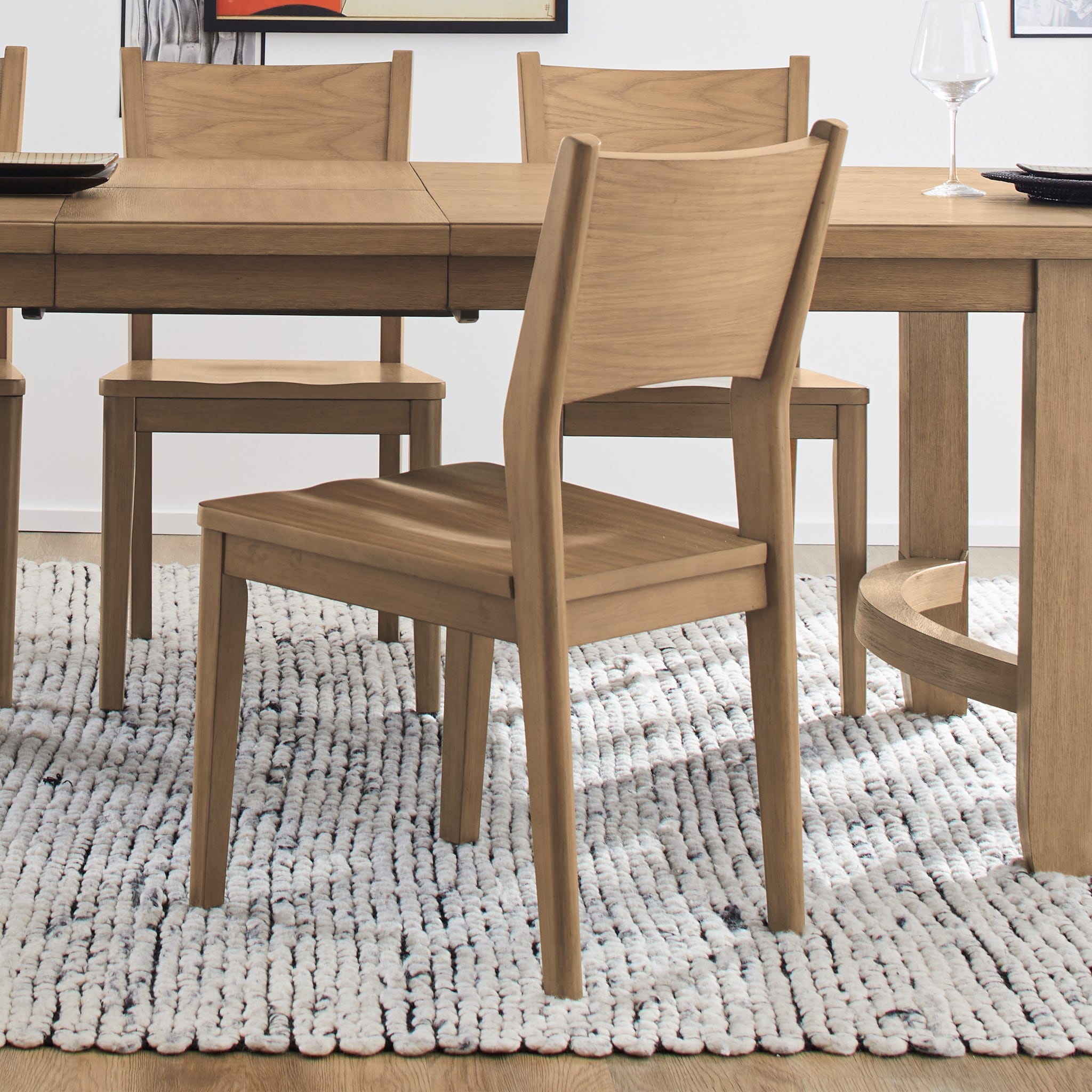 Normandy Wood Wood Dining Chair - 19" x 36" x 23"