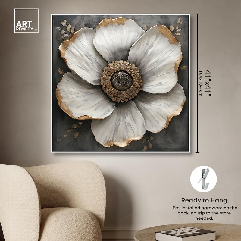 Sculpted Sepals I Canvas by Art Remedy
