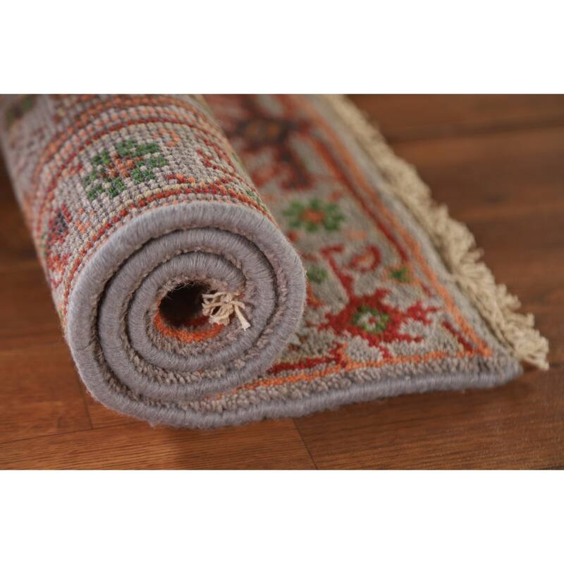 Gray Heriz Serapi Indian Rug Handmade Wool Carpet - 2'0"x 3'0"