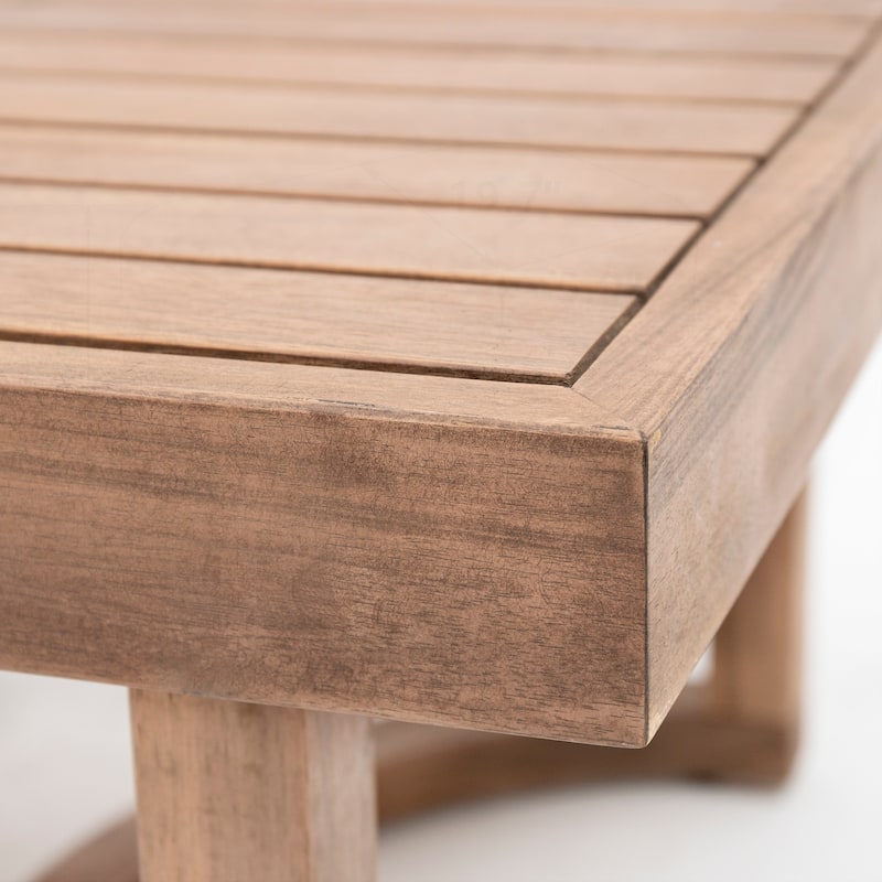 2 - Person Outdoor Acacia Wood Patio Seating Group