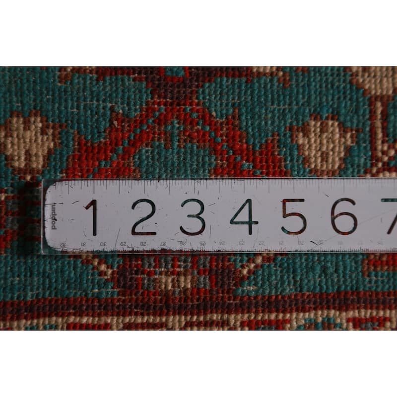 Turquoise Kazak Oriental Foyer Rug Hand-Knotted Wool Carpet - 2'0"x 3'0"