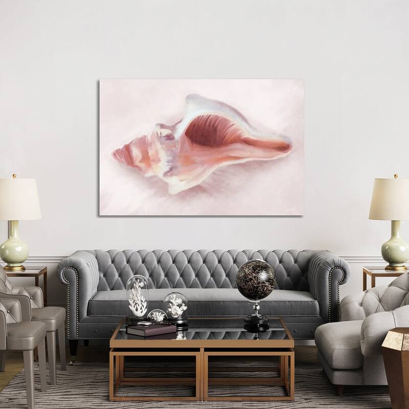 iCanvas "Conch Shell Blush II" by House Fenway Canvas Print