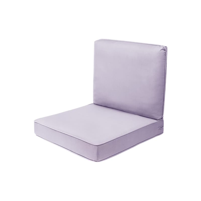 Haven Way Universal Outdoor Deep Seat Lounge Chair Cushion Set - 23x26 - Lilac