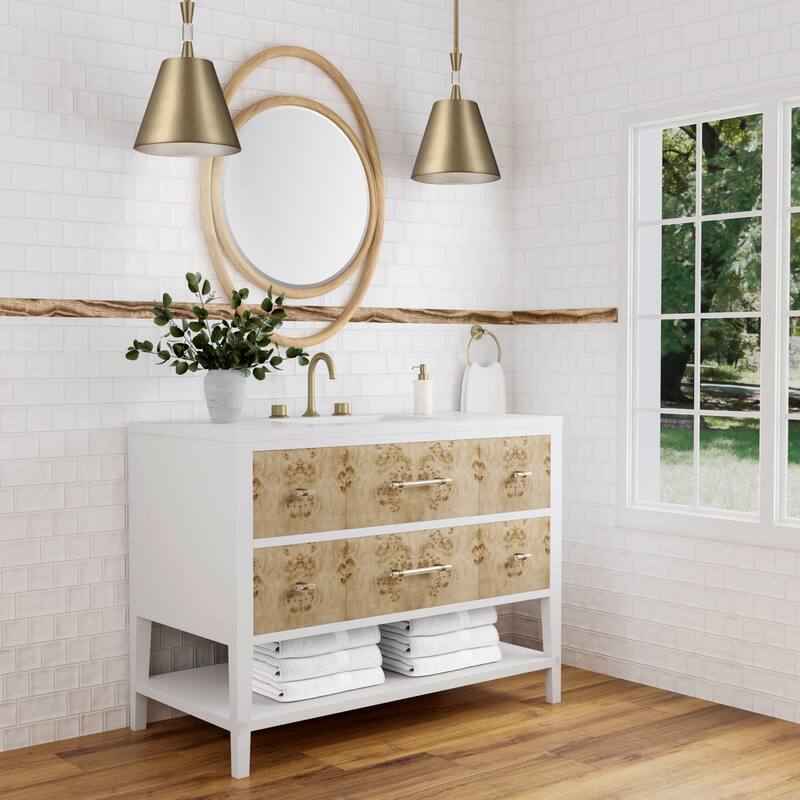 James Martin Vanities D804-V48-3WZ Olena 48" Single Basin Wood Vanity