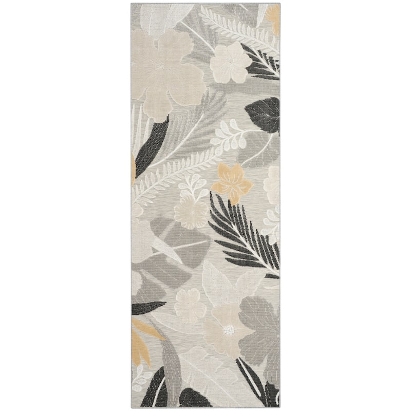 Nourison Suncoast Indoor/Outdoor Floral Area Rug.
