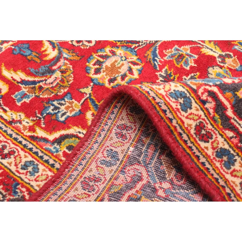 ECARPETGALLERY Hand-knotted Kayseri Red Wool Rug - 4'5 x 7'3