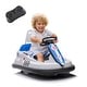 preview thumbnail 2 of 43, 6V Kids Ride on Electric Go Kart Bumper Car W/Parents Remote Control,Three Speed Adjustable and LED Lights White