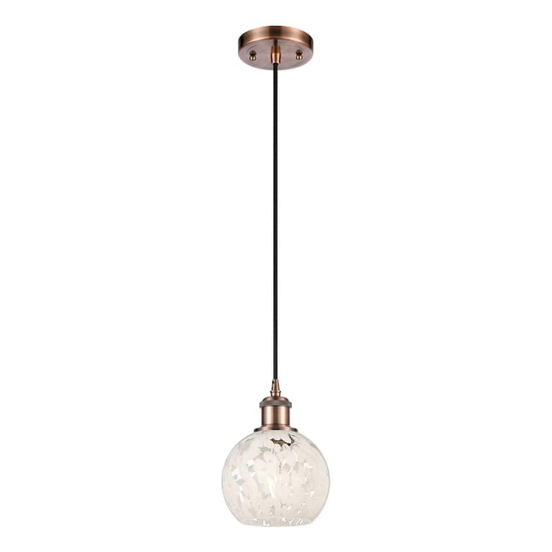 Innovations Lighting 516-1P-8-6 White Mouchette Pendant White
