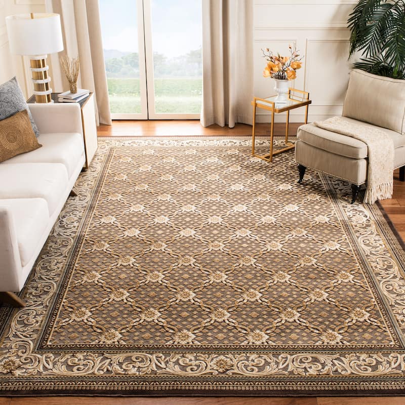 SAFAVIEH Paradise Pearla Modern Viscose Rug - 5'3" x 7'6" - Dark Brown