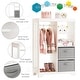 preview thumbnail 7 of 5, COSTARS Kids Dress up Storage with Mirror and Storage Bin,Play Armoire Dresser with Mirror, Pretend Storage Closet