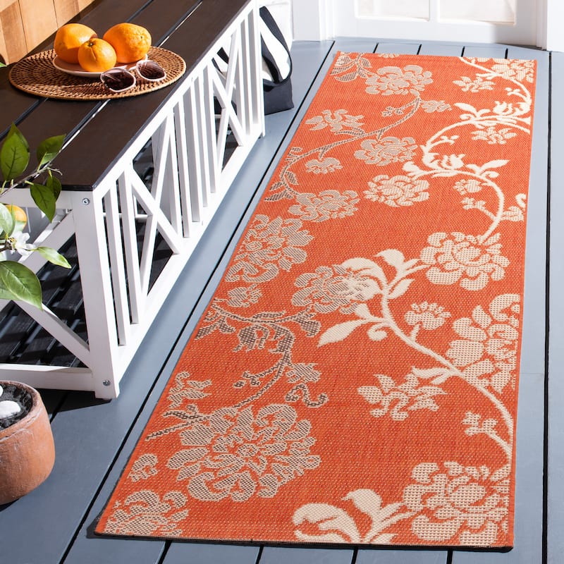 SAFAVIEH Courtyard Vernelle Arvyda Outdoor Waterproof Patio Backyard Rug