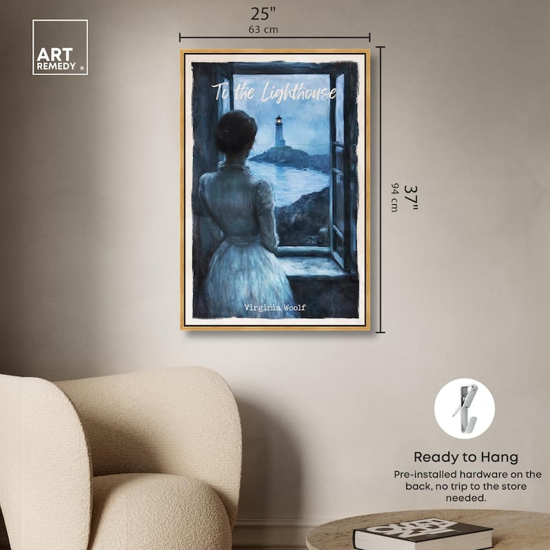 To the Lighthouse Canvas by Art Remedy
