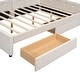 preview thumbnail 6 of 8, Modern Full Size Upholstered Platform Bed Daybed with USB and 2 Drawers
