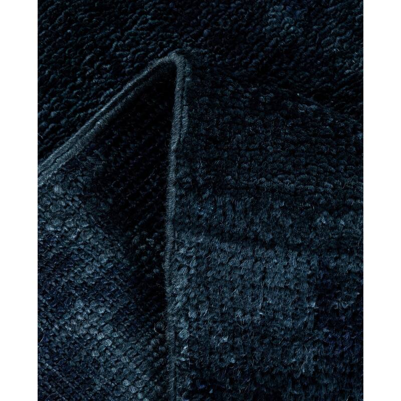 Overdyed One-of-a-Kind Hand-Knotted Area Rug - Black - 2' 5" x 10' 4"