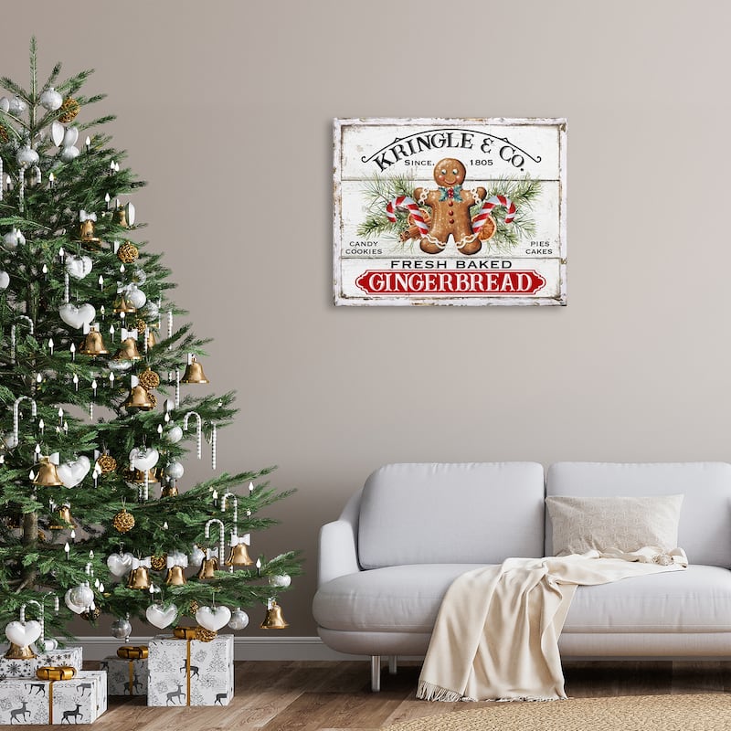 Stupell Fresh Gingerbread Cookies Canvas Wall Art Design By Creatif Belle