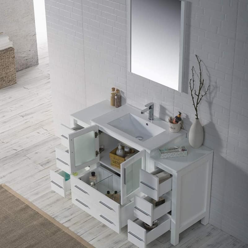 Blossom Sydney 48 Inch Solid Wood Bathroom Vanity with Sink & Cabinets