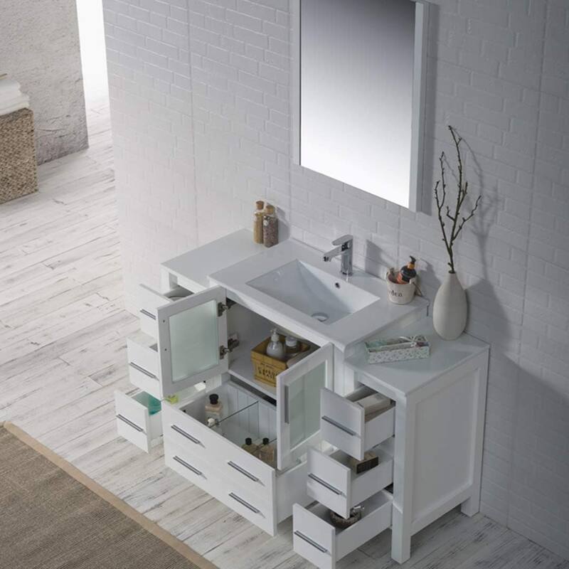 Blossom Sydney 54 inch Solid Wood Bathroom Vanity with Sink & Cabinets