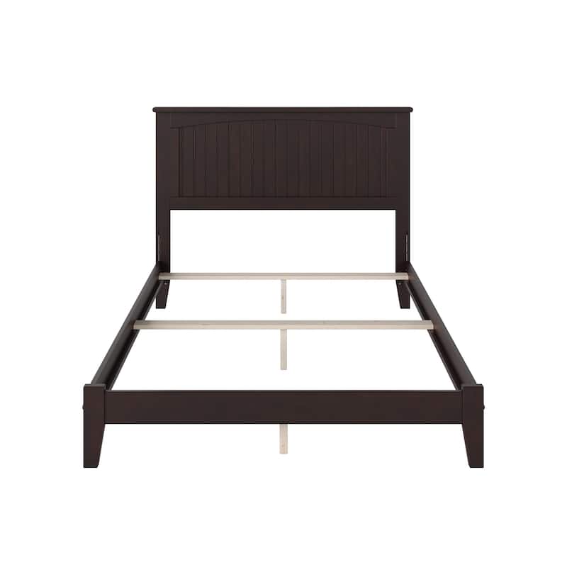 Nantucket Full Foundation Bed with Charging Station in Espresso