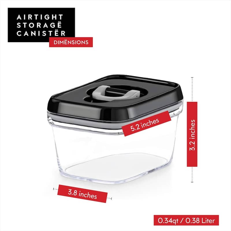 DWËLLZA KITCHEN Mini Airtight Food Storage Containers with Lids Set of 6