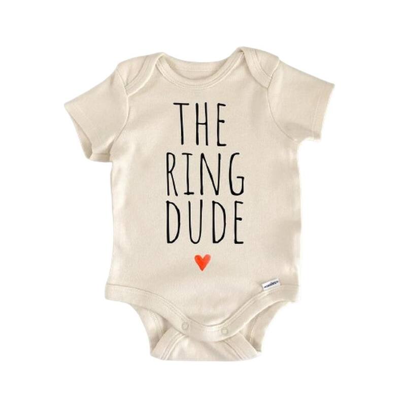 Wedding Ring Flower Girl - Baby Boy Girl Clothes Infant Bodysuit Funny Cute Newborn