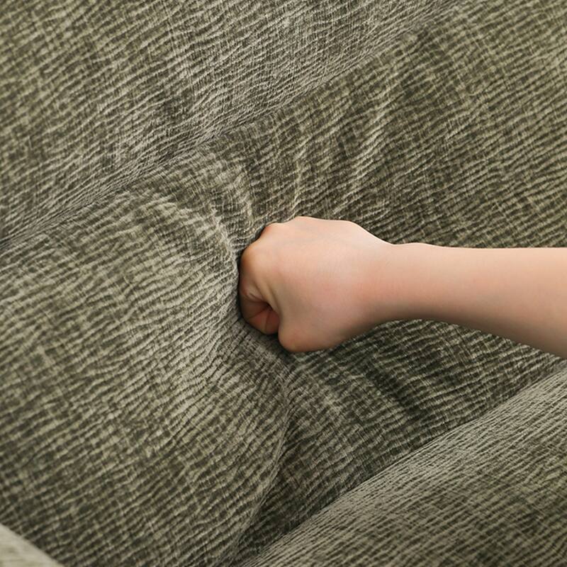 Contemporary Chenille Arm Chair with Cushion Back