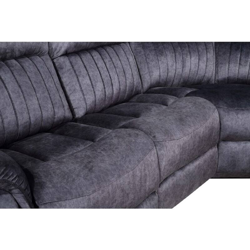 Upholstered Electric Power Reclining L-Shape Sectional Sofa