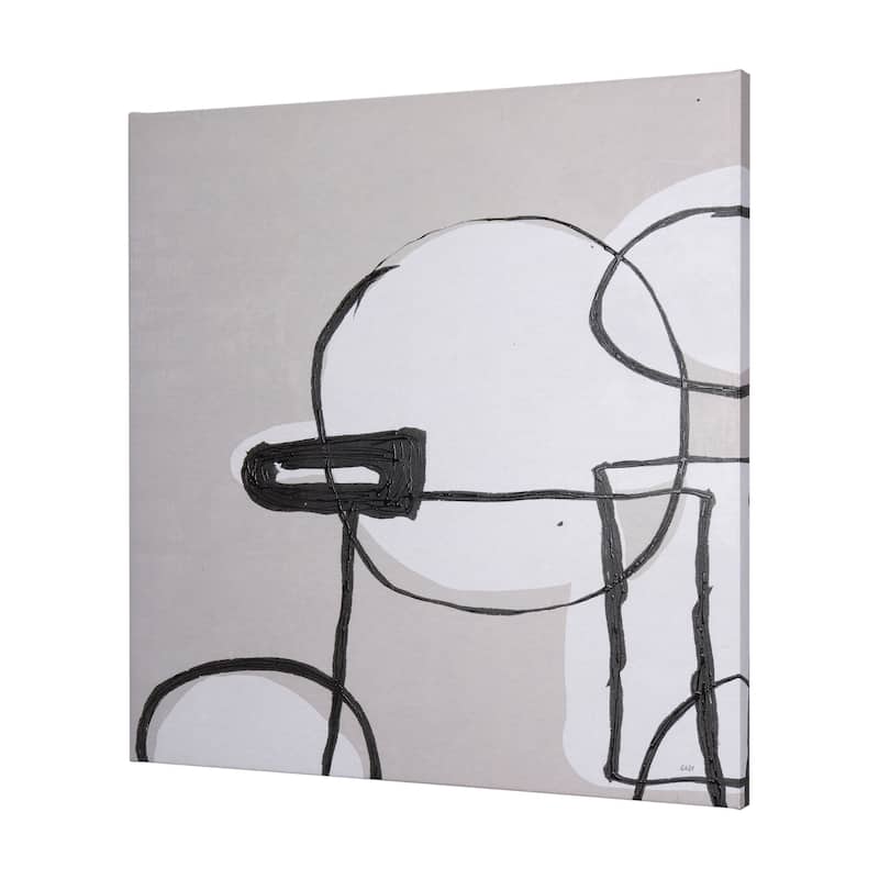 Neutral Shapes I (44 x 44) Canvas Art Print