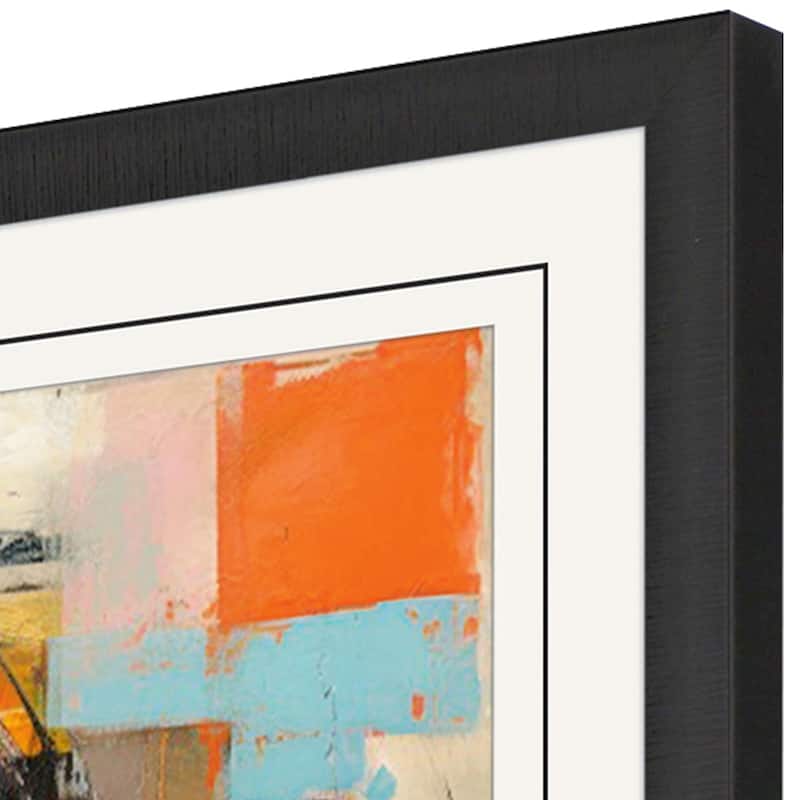 Block Horse Impression I Framed Art Giclee Under Glass