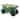 Rolling Garden Cart with Seat - Plastic Storage with Bench and Interior Tool Tray by Pure Garden (Green)