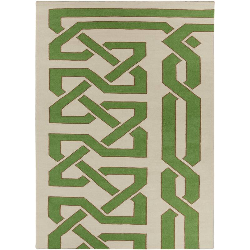 Flatweave Hand-woven Ilkeston Reversible Wool Area Rug