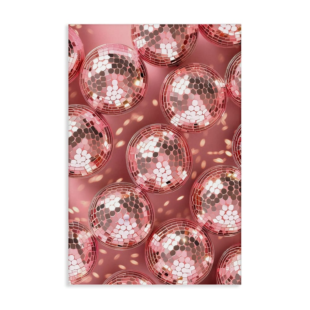 Stupell Disco Ball Shimmer Pattern Canvas Wall Art Design By LSR Design Studio