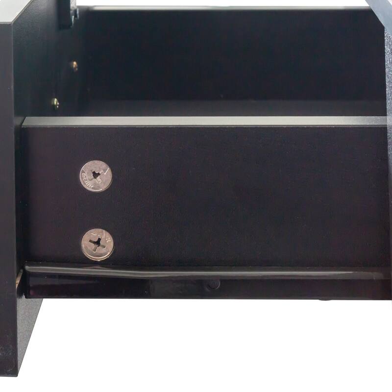 GDF Studio - Sandra Modern 66.93" Tall Hair Desk with Multi-Layer Storage and 2 Drawers