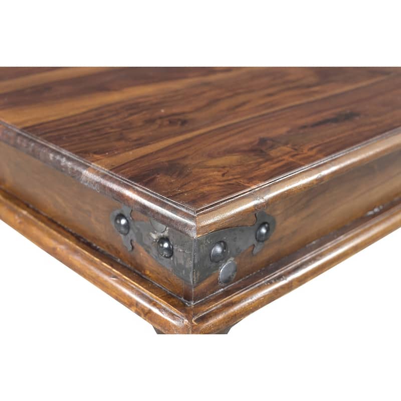 Handmade Thakat Rustic Coffee Table (India) - 17" x 44" x 24"