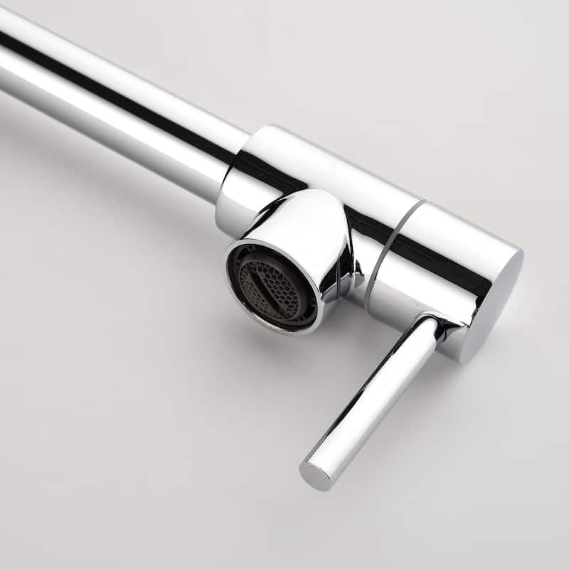 Deck Mount Pot Filler Faucet Brass Single Hole Brass Folding Double Joint Swing Arm Kitchen Sink Faucets