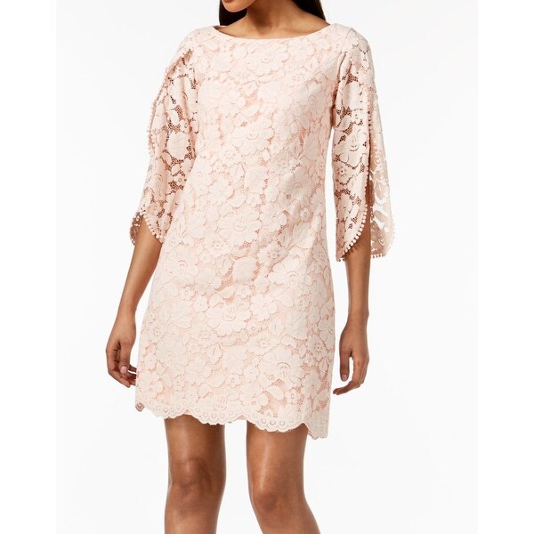 vince camuto pink lace dress