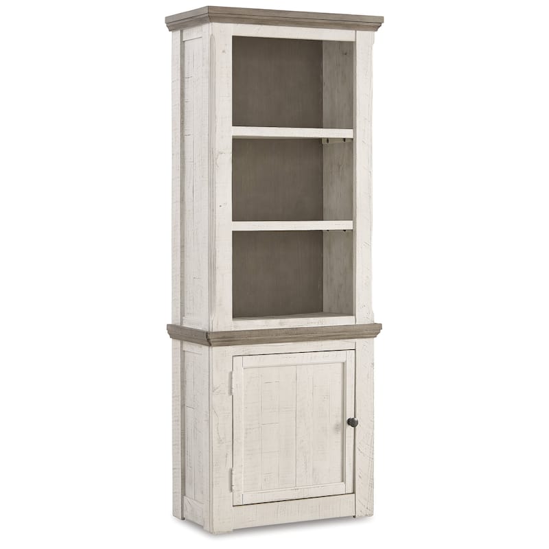 Havalance Left Pier Cabinet, White/Brown - 7'9" x 9'9"