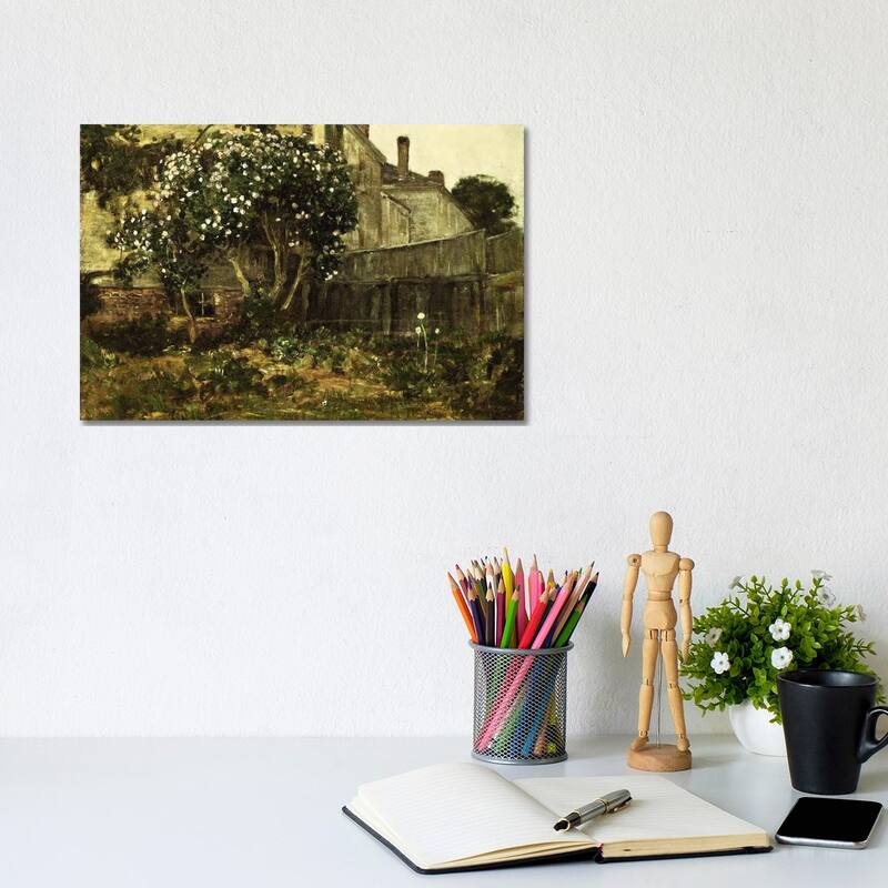 iCanvas "Lilac Time, c. 1884 " by Childe Hassam Canvas Print - 8x12x0.75