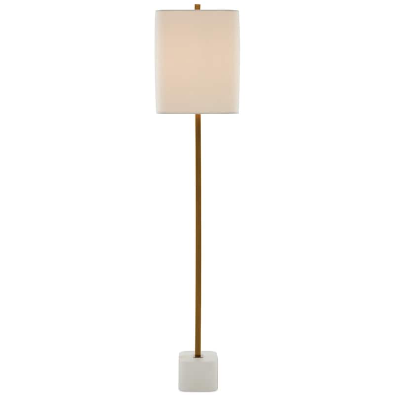 Currey & Company Felix Brass Table Lamp - 39.75"h x 15"w x 8"d