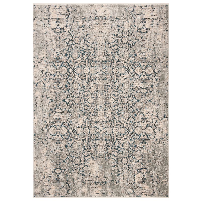 SAFAVIEH Winston Nannie Oriental Polyester Rug - 7'10" x 10' - Blue/Grey