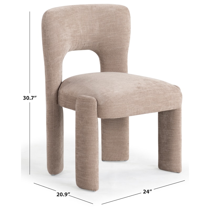 SAFAVIEH Couture Tamlyn Performance Fabric Dining Chair - 24"W x 21"D x 31"H