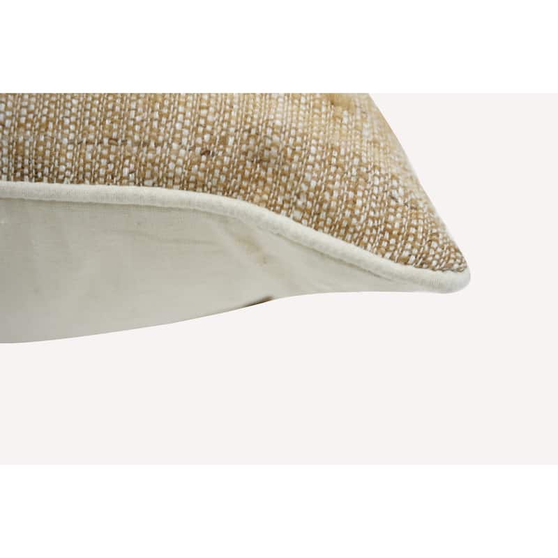 Home&Manor Ahvag Vintage Raw Silk Pillow 18"
