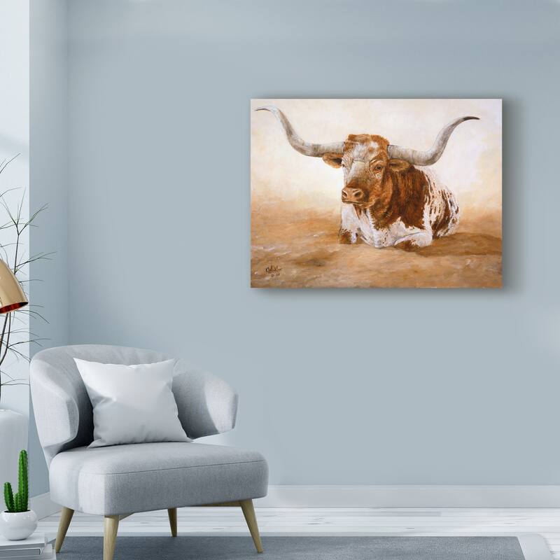 Kathy Winkler 'Easy Rider Cows' Canvas Art
