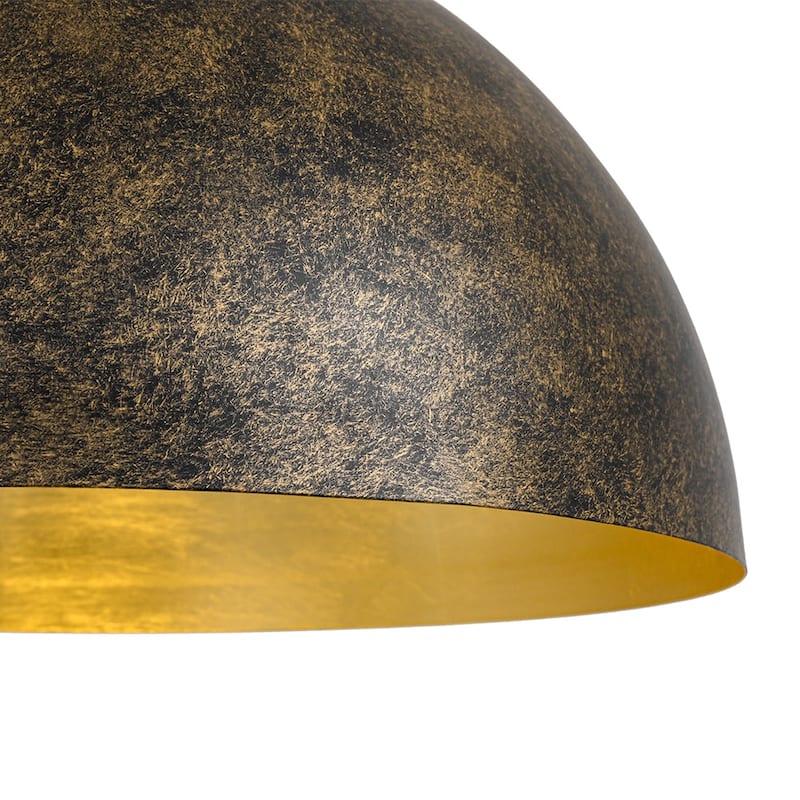 Industrial Oversized Metal Dome Pendant Light - Modern Farmhouse