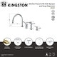 preview thumbnail 2 of 1, Wyndham Deck Mount Widespread Kitchen Faucet with Sprayer and Soap Dispenser