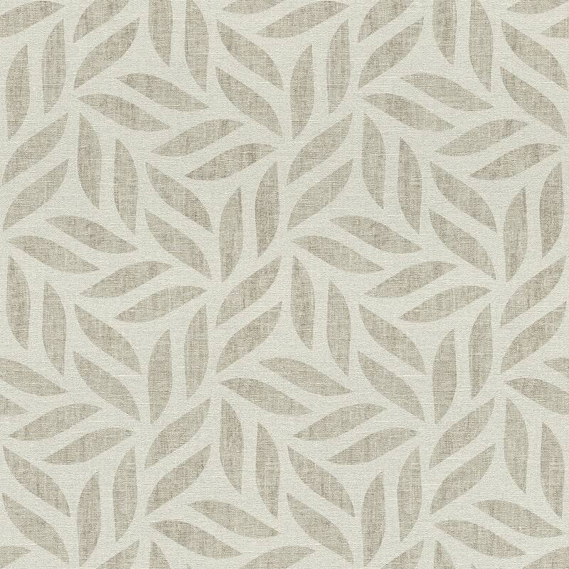Advantage Sagano Light Grey Leaf Wallpaper