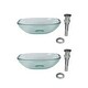 preview thumbnail 1 of 6, Small Square Countertop Vessel Bathroom Sink Tempered Glass 12-3/4" W Drain and Gasket Pack of 2 Renovators Supply