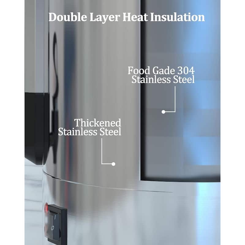 Commercial Coffee Urn with Double Wall Insulation for Weddings, Parties, Catering, Buffets