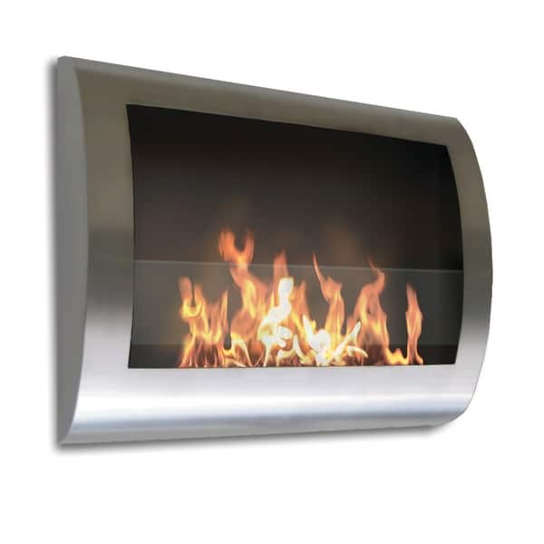 Shop Chelsea Stainless Steel Wall Mount Bio Ethanol Ventless